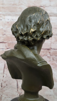 Bronze Bust of George Washington on Marble Base
