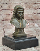 Johann Sebastian Bach Bronze Sculpture on Marble Base