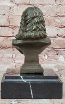 Johann Sebastian Bach Bronze Sculpture on Marble Base