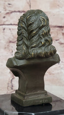 Johann Sebastian Bach Bronze Sculpture on Marble Base
