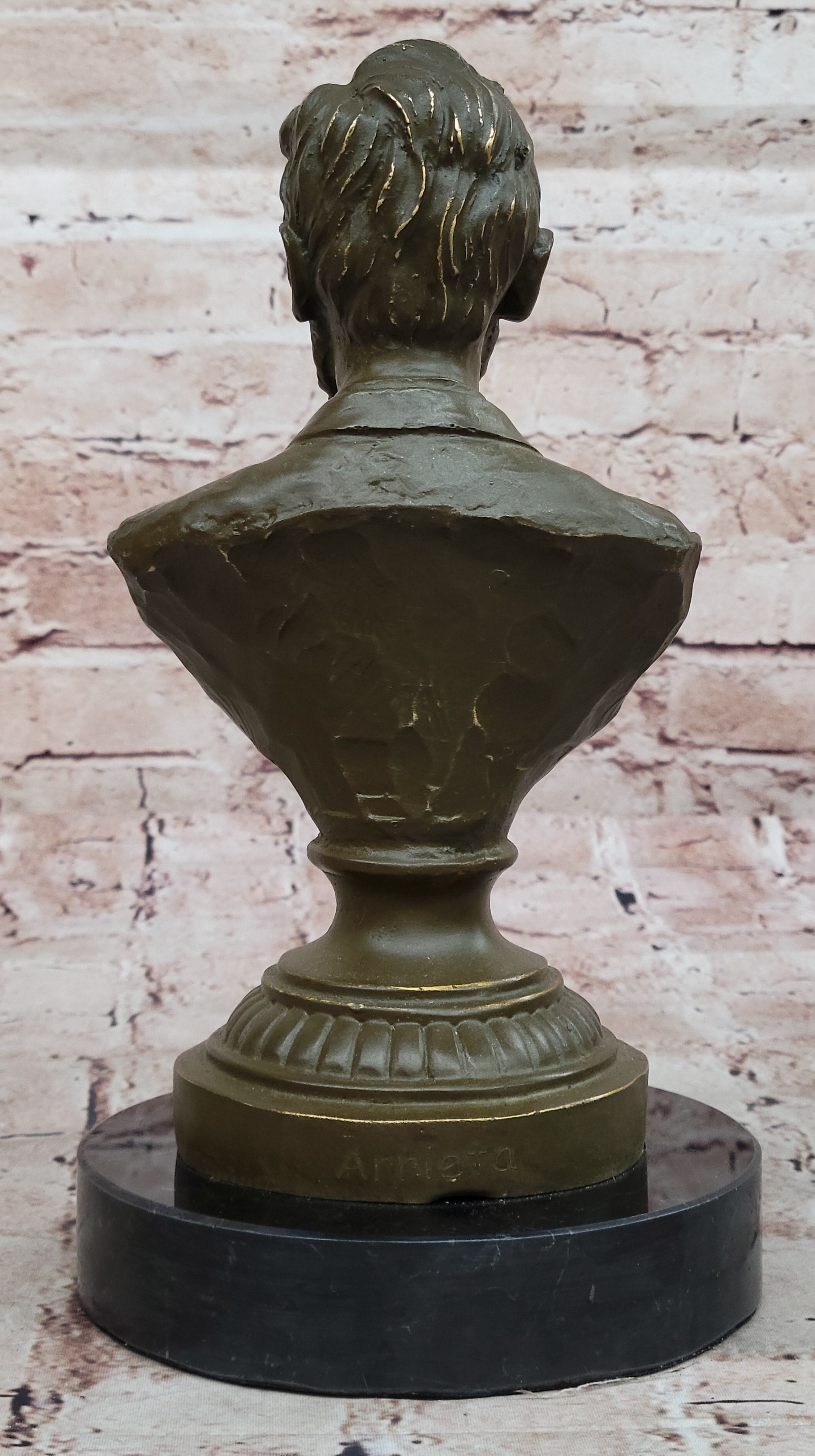 Abraham Lincoln Bronze Bust on Marble Base