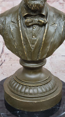 Abraham Lincoln Bronze Bust on Marble Base