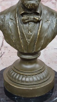 Abraham Lincoln Bronze Bust on Marble Base