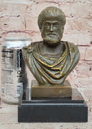Aristotle Bronze Bust - Ancient Greek Philosopher Art