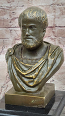 Aristotle Bronze Bust - Ancient Greek Philosopher Art