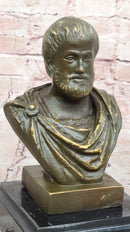 Aristotle Bronze Bust - Ancient Greek Philosopher Art