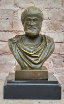 Aristotle Bronze Bust - Ancient Greek Philosopher Art