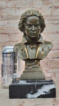 Ludwig van Beethoven Bronze Bust - Classical Composer Art