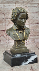 Ludwig van Beethoven Bronze Bust - Classical Composer Art