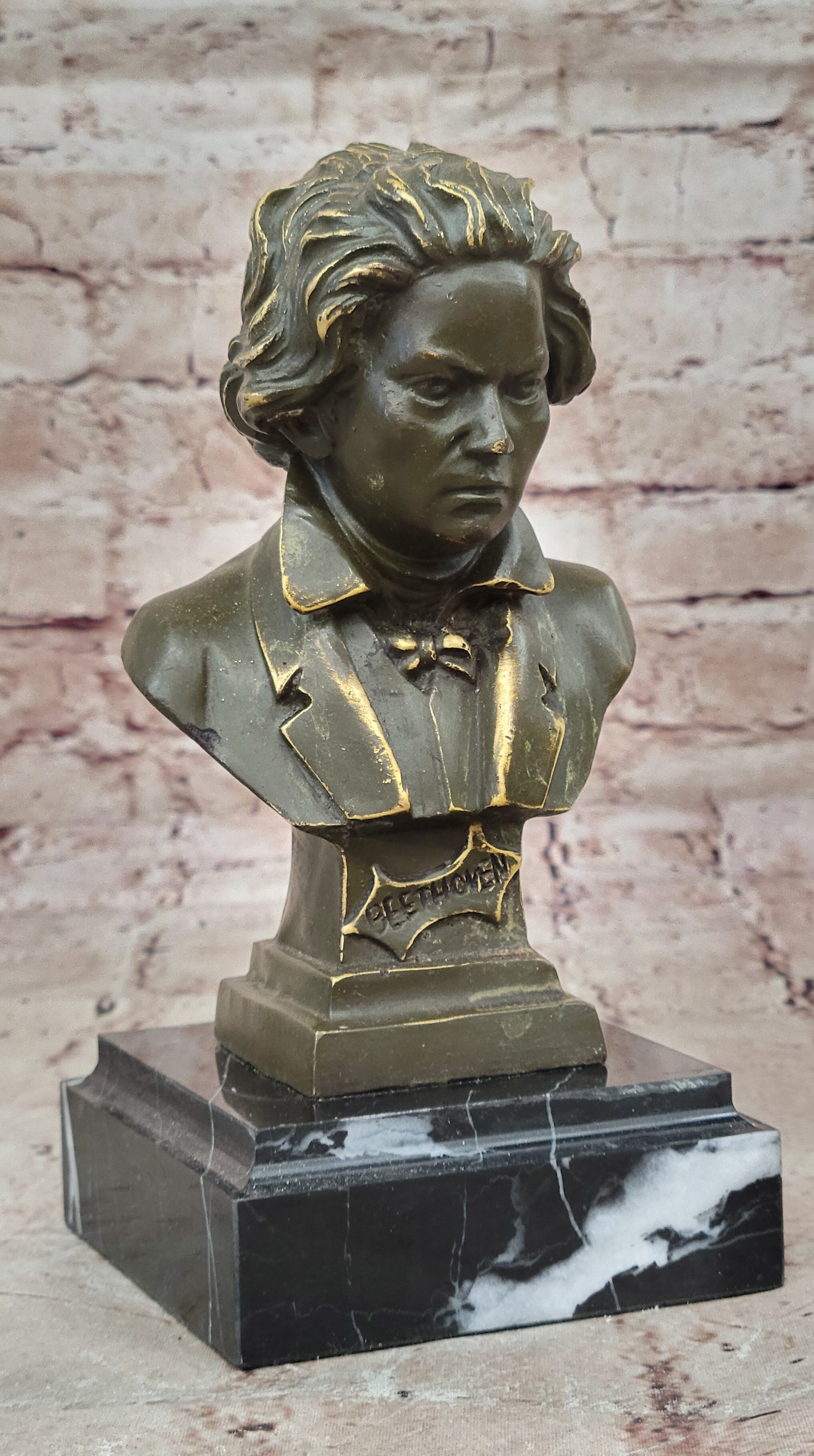 Ludwig van Beethoven Bronze Bust - Classical Composer Art