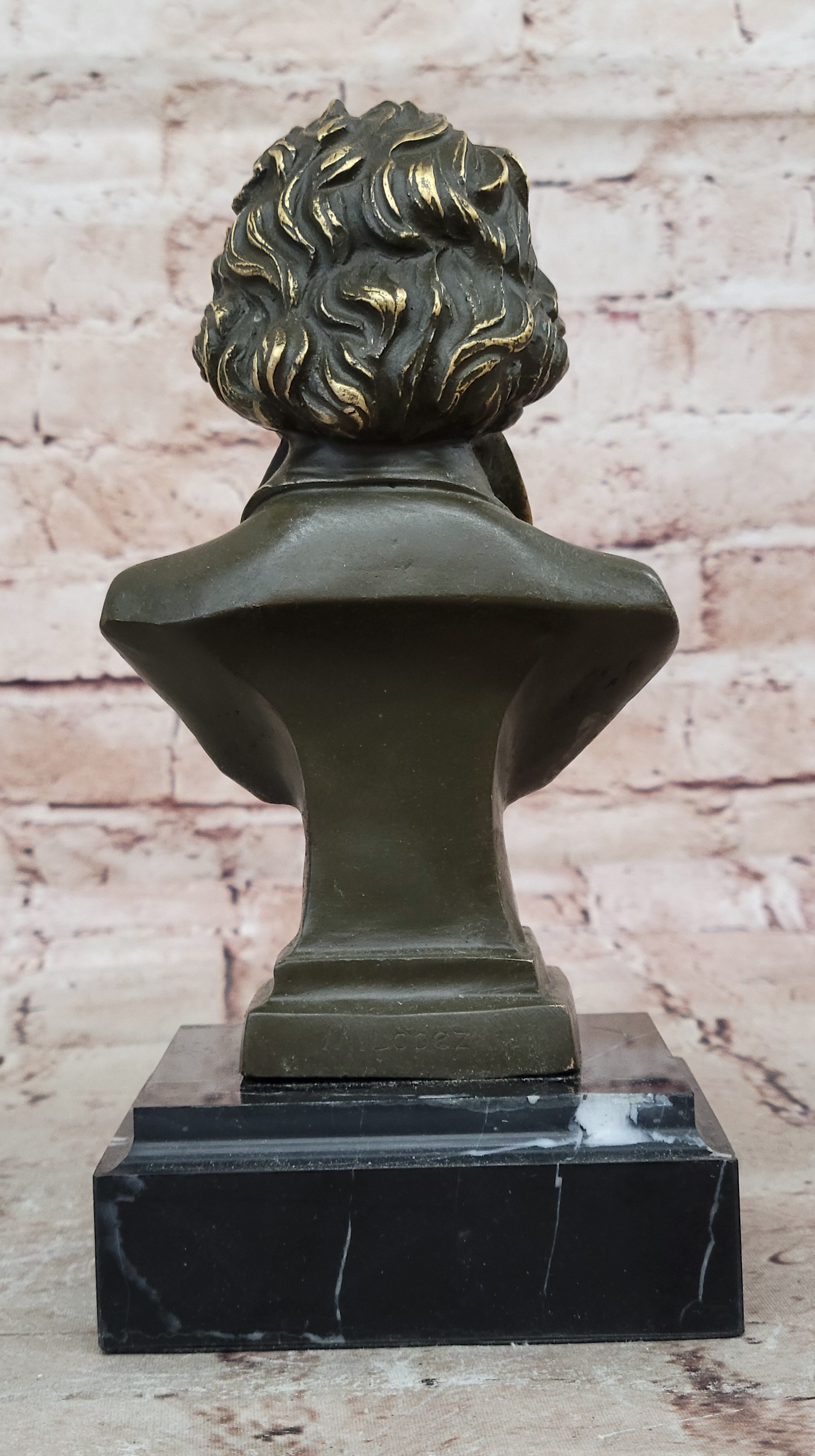 Ludwig van Beethoven Bronze Bust - Classical Composer Art