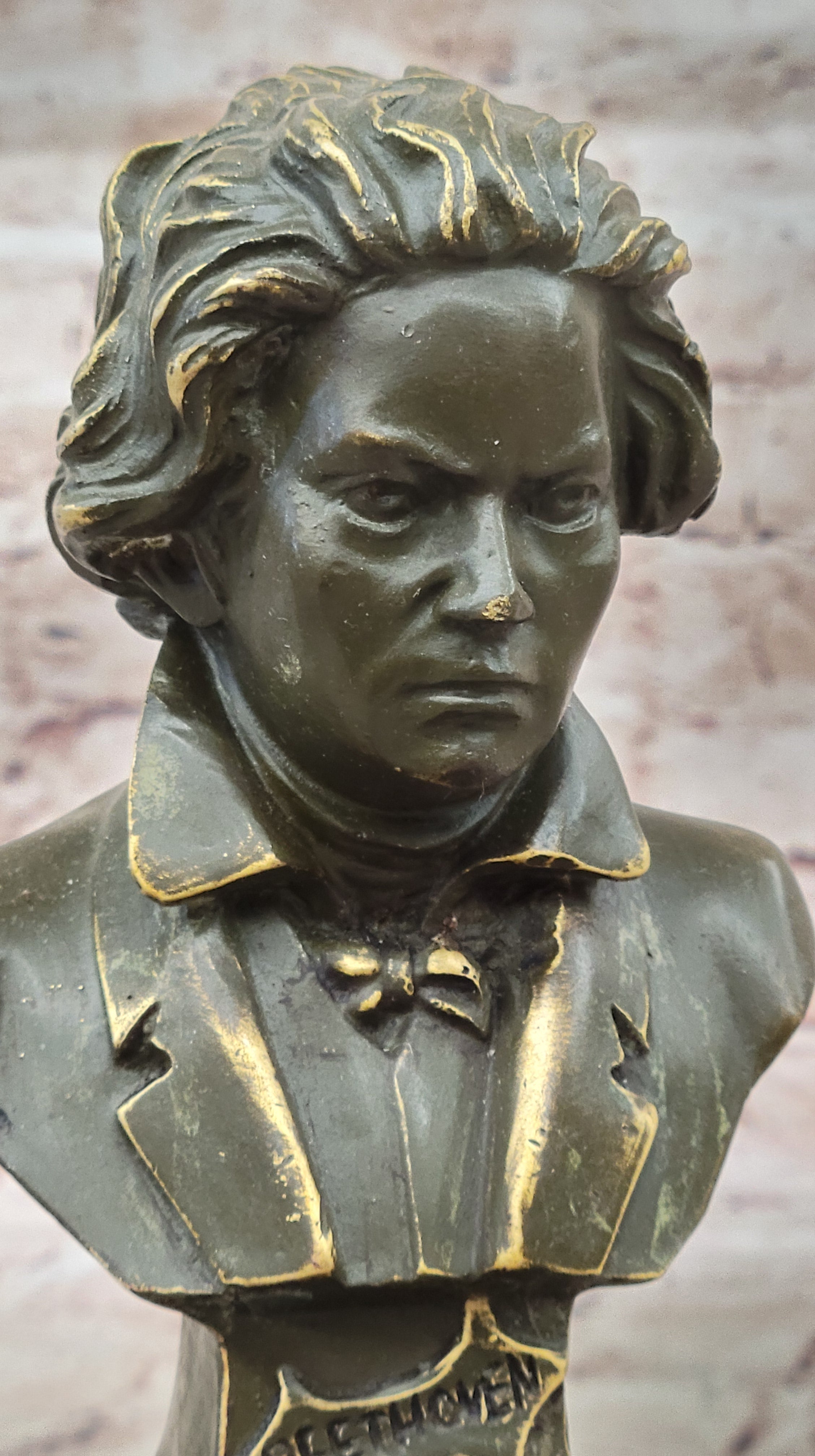 Ludwig van Beethoven Bronze Bust - Classical Composer Art