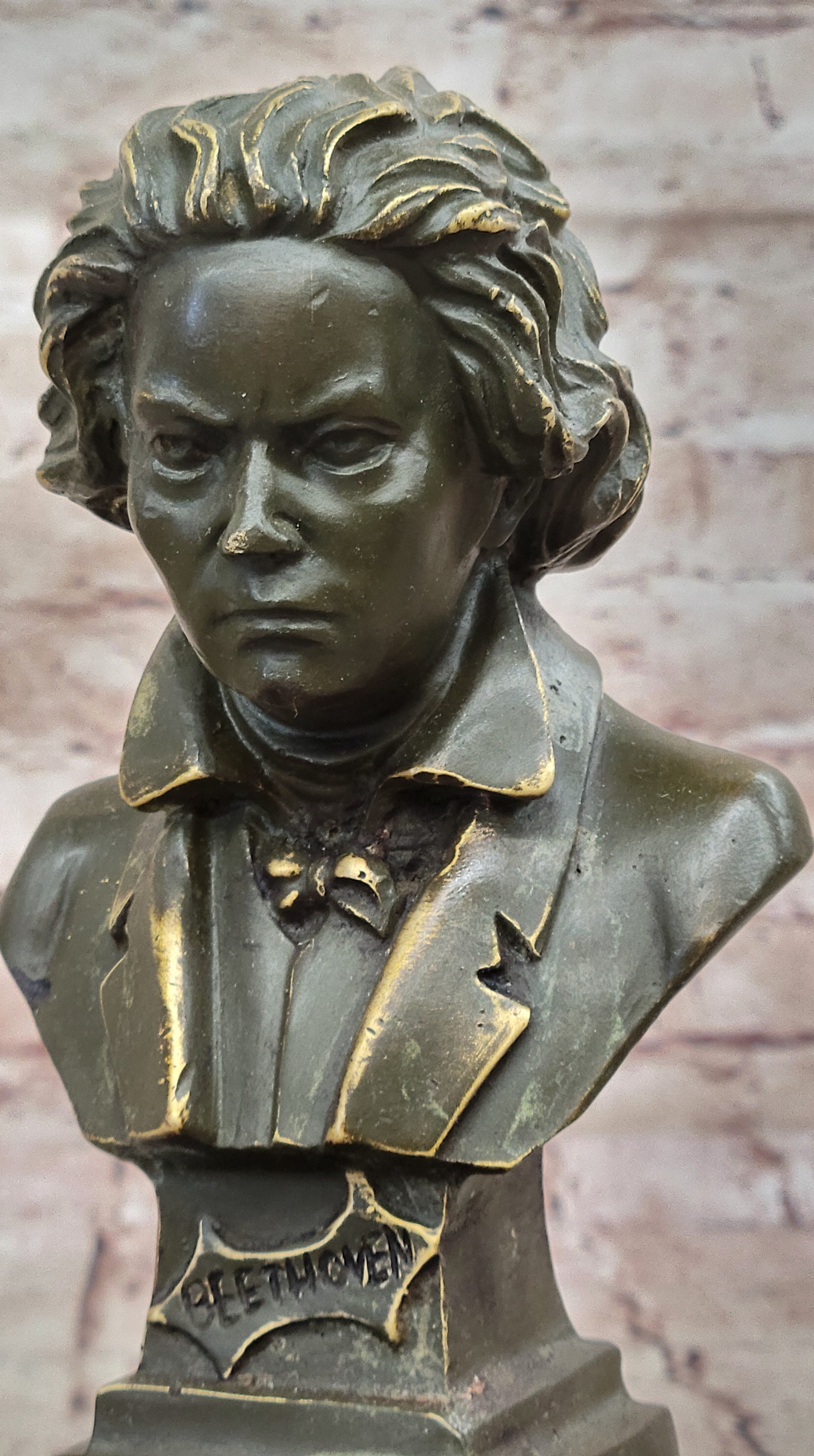 Ludwig van Beethoven Bronze Bust - Classical Composer Art