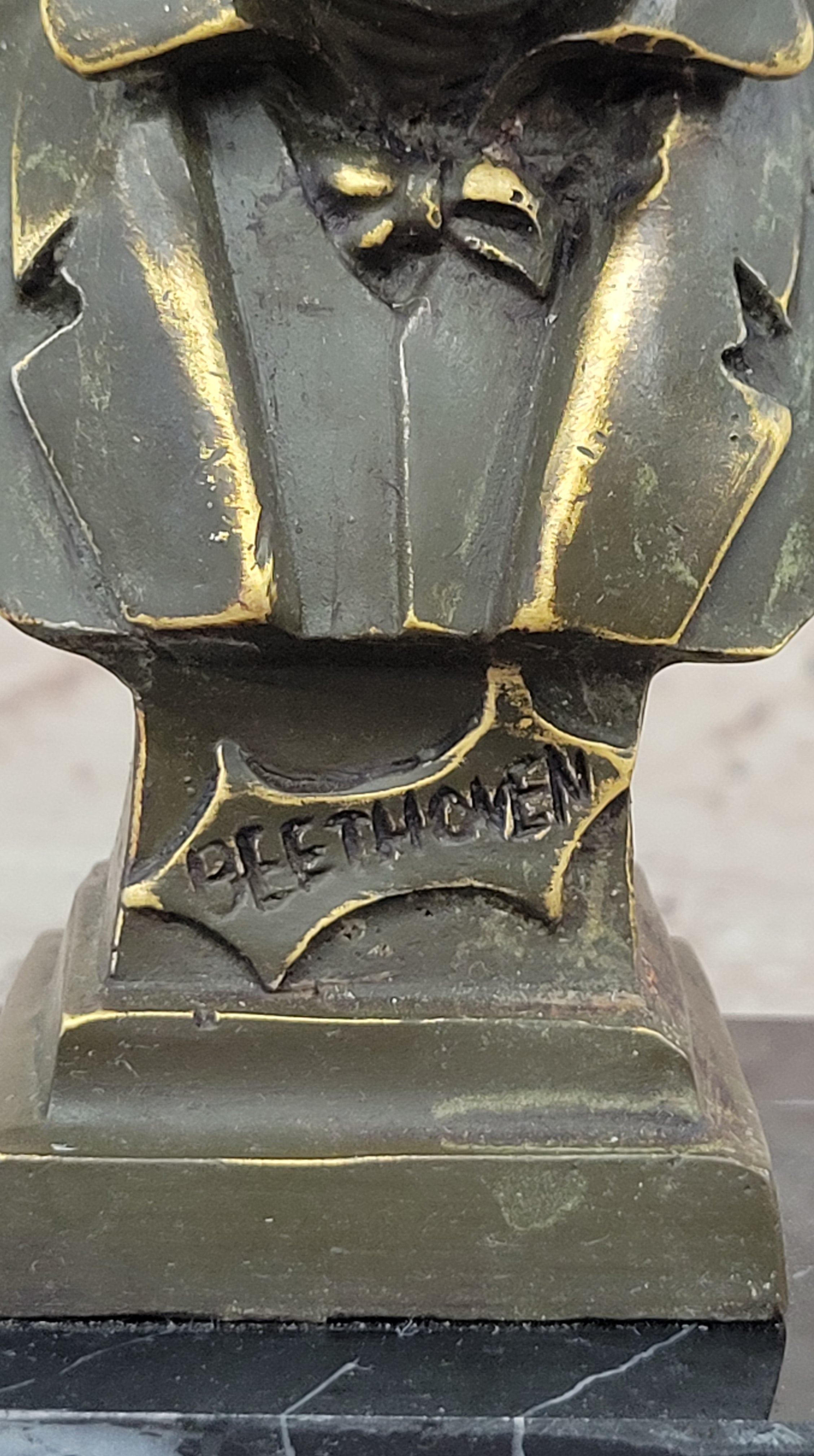 Ludwig van Beethoven Bronze Bust - Classical Composer Art