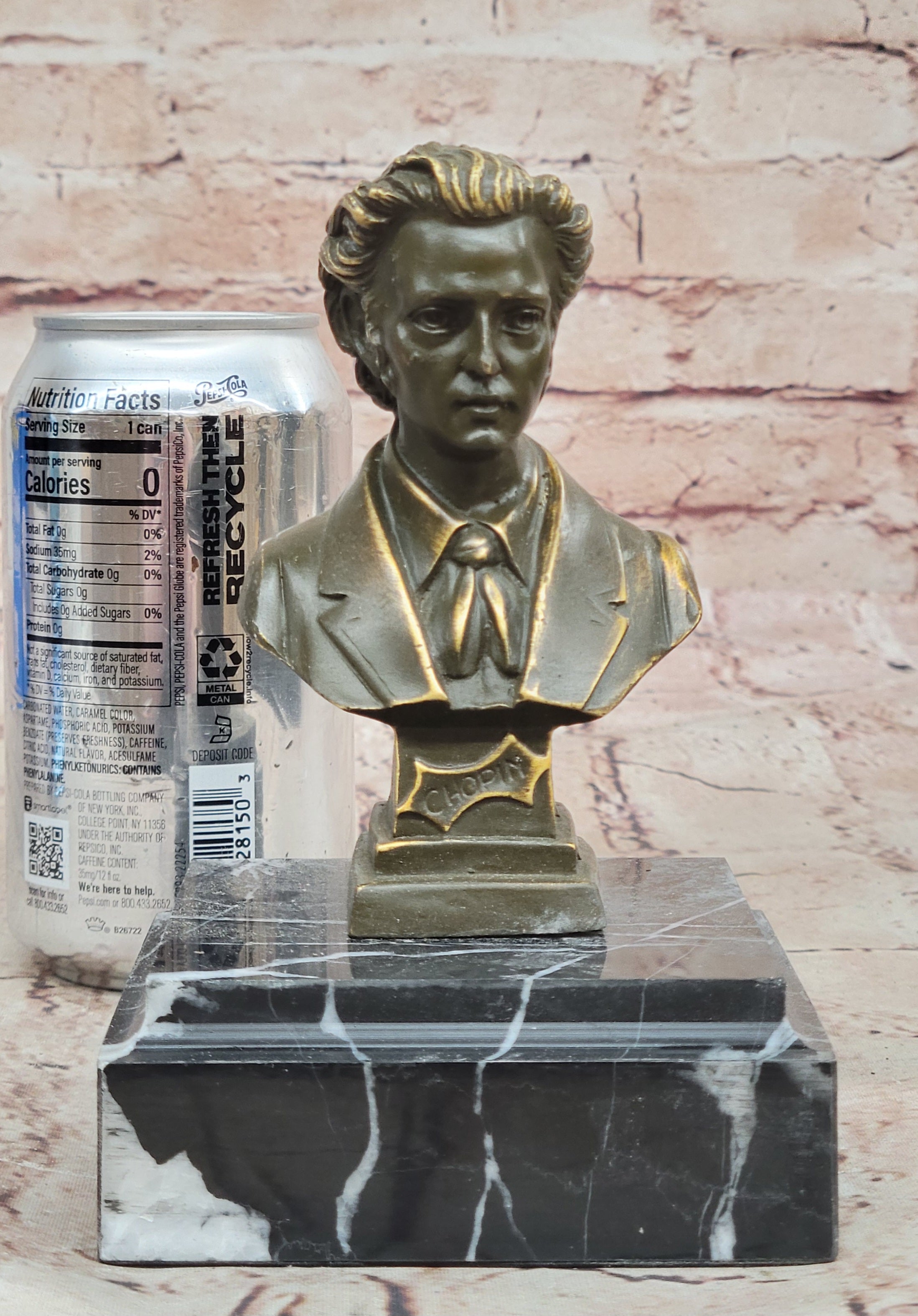 Frédéric Chopin Bronze Bust - Romantic Composer Art