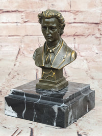 Frédéric Chopin Bronze Bust - Romantic Composer Art