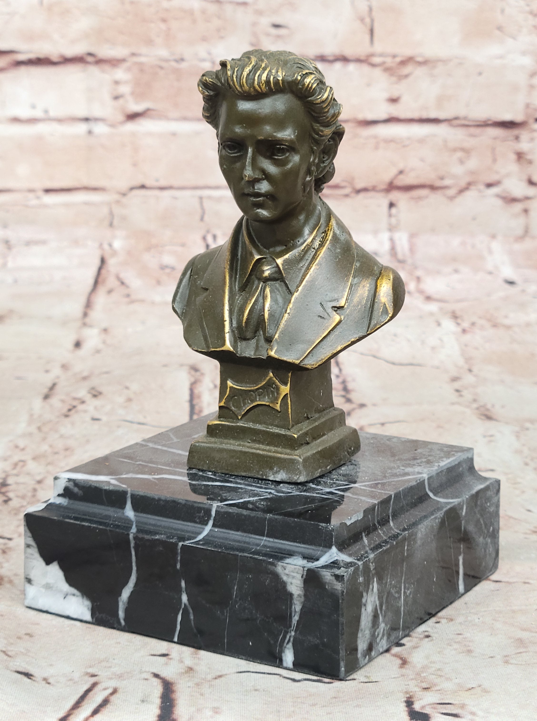 Frédéric Chopin Bronze Bust - Romantic Composer Art