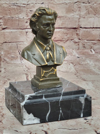 Frédéric Chopin Bronze Bust - Romantic Composer Art