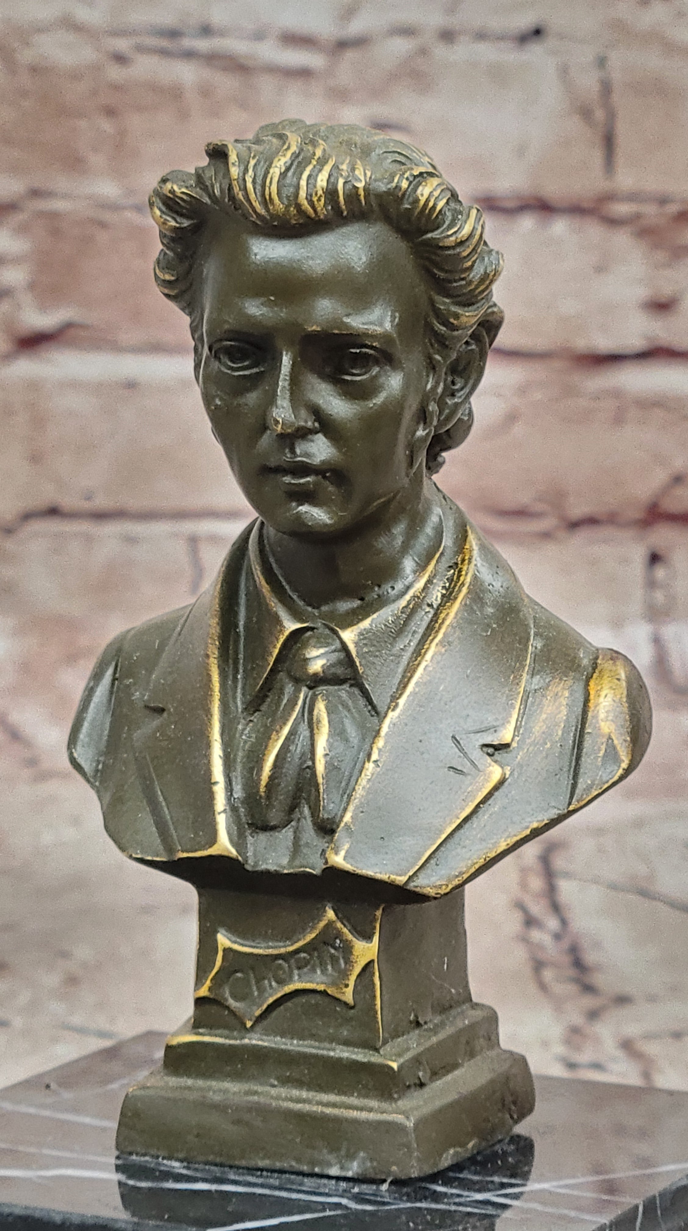 Frédéric Chopin Bronze Bust - Romantic Composer Art