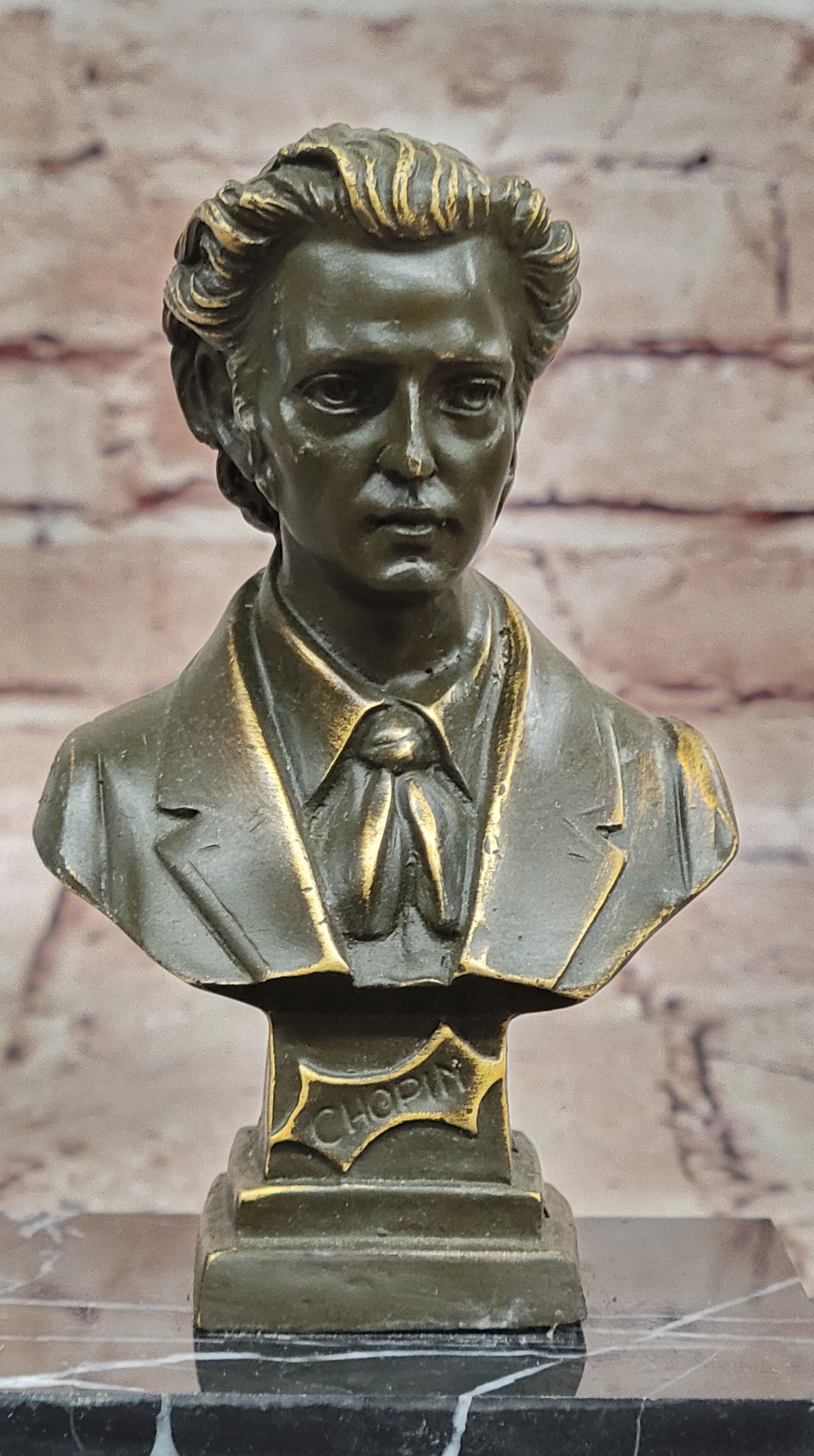 Frédéric Chopin Bronze Bust - Romantic Composer Art