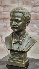 Johann Strauss Bronze Composer Bust on Marble Base