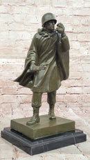 Bronze WWII Radio Operator Soldier – Military Tribute