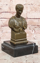 Bronze Bust of Julius Caesar Roman Classical Sculpture