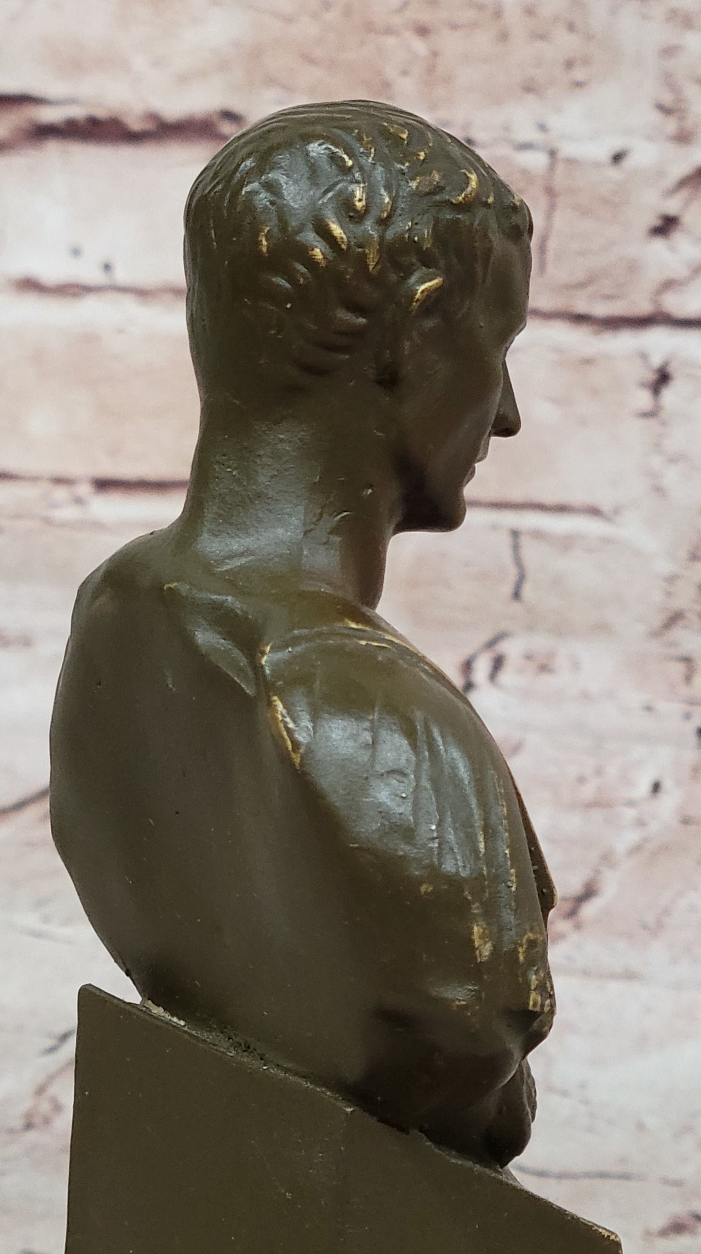 Bronze Bust of Julius Caesar Roman Classical Sculpture