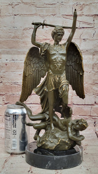 Saint Michael Slaying the Dragon Bronze by Carpeaux