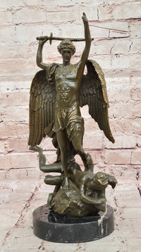 Saint Michael Slaying the Dragon Bronze by Carpeaux