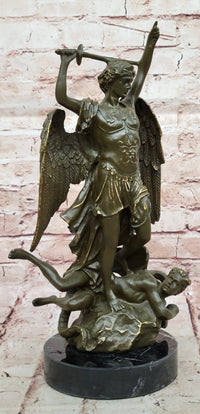 Saint Michael Slaying the Dragon Bronze by Carpeaux