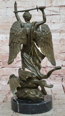 Saint Michael Slaying the Dragon Bronze by Carpeaux