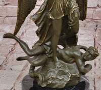 Saint Michael Slaying the Dragon Bronze by Carpeaux