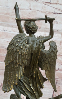 Saint Michael Slaying the Dragon Bronze by Carpeaux