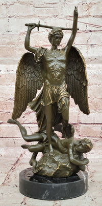 Saint Michael Slaying the Dragon Bronze by Carpeaux