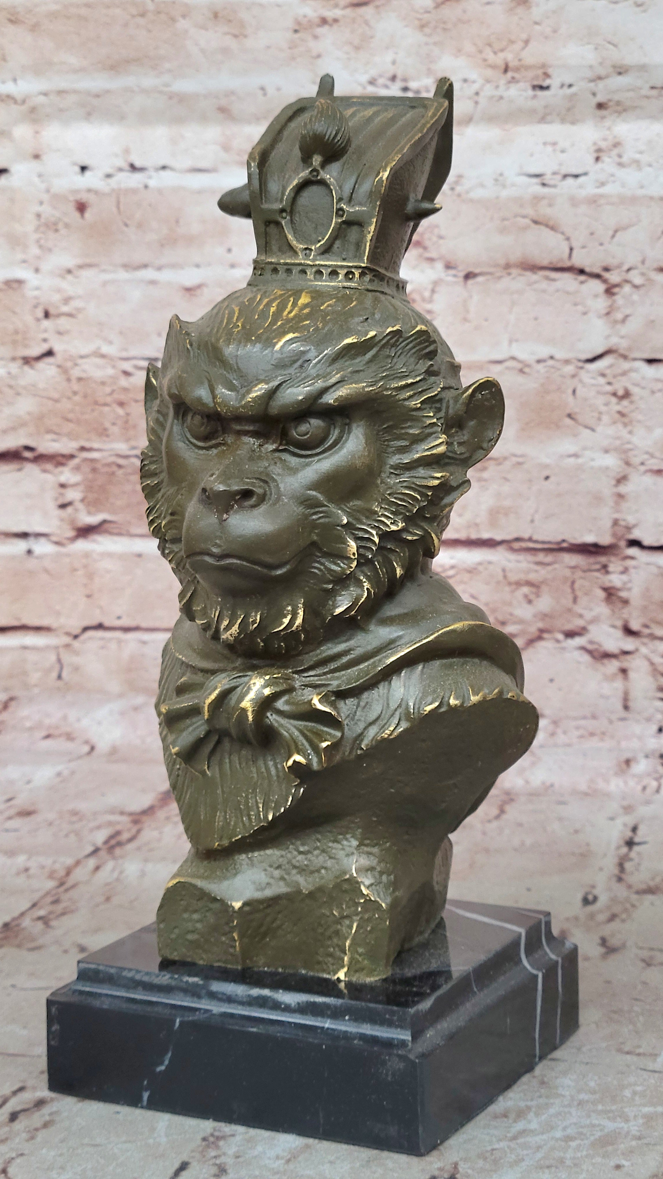 Bronze Sun Wukong Bust – Monkey King Chinese Deity