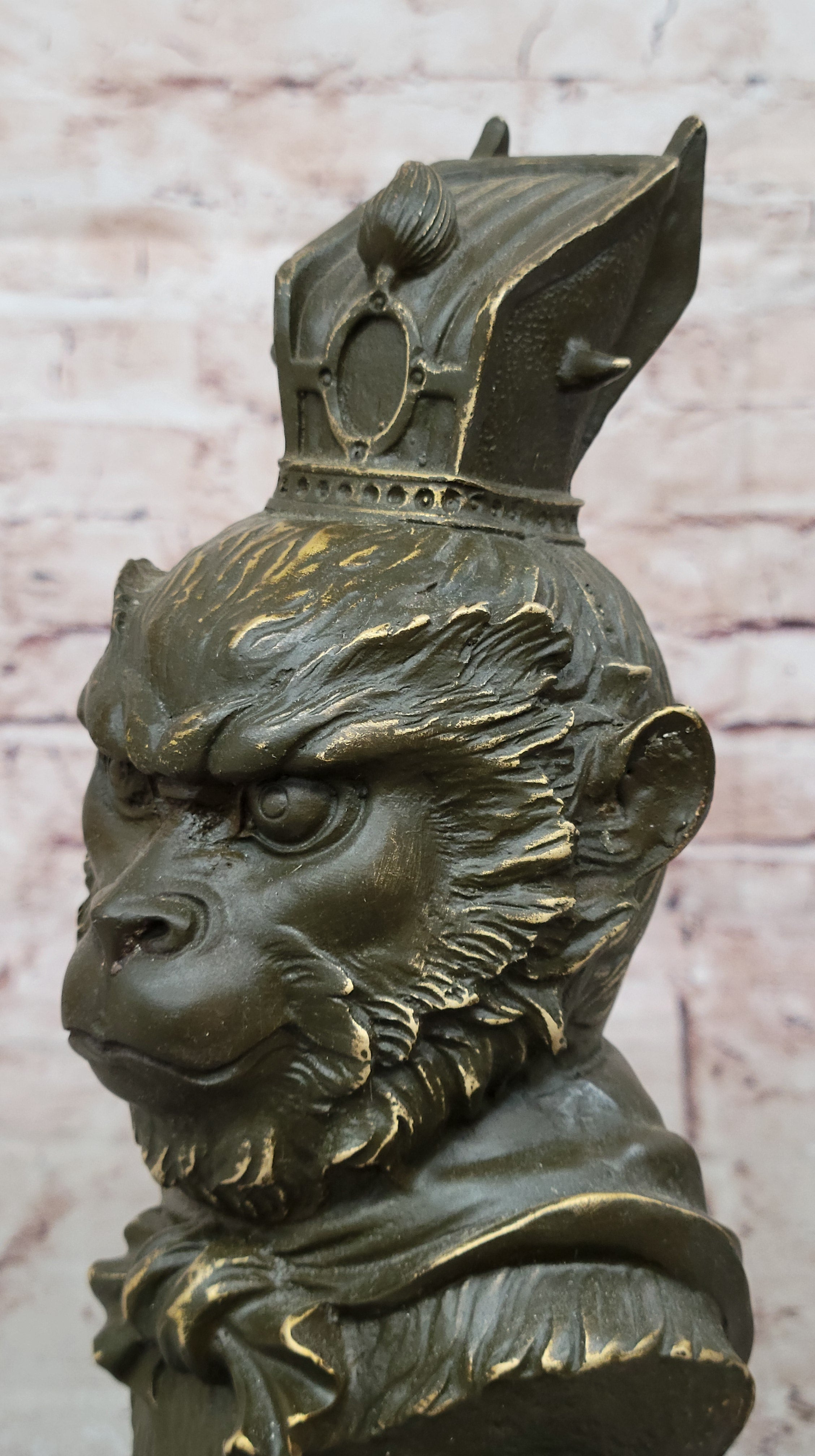 Bronze Sun Wukong Bust – Monkey King Chinese Deity
