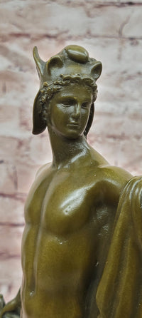 Perseus Holding the Head of Medusa, Bronze Sculpture Hot Cast Signed Cellini