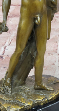 Perseus Holding the Head of Medusa, Bronze Sculpture Hot Cast Signed Cellini