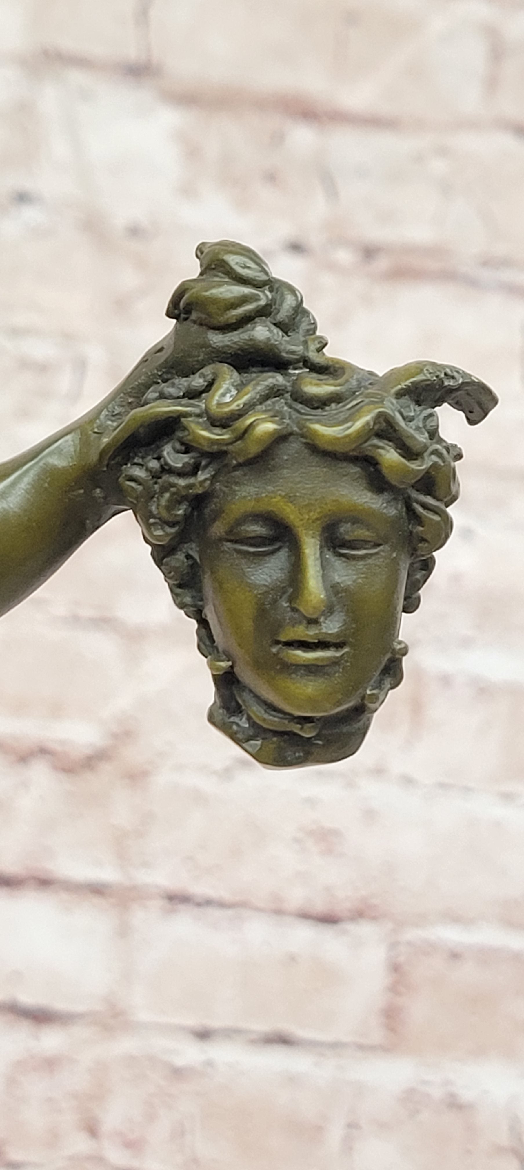 Perseus Holding the Head of Medusa, Bronze Sculpture Hot Cast Signed Cellini