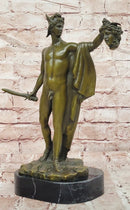 Perseus Holding the Head of Medusa, Bronze Sculpture Hot Cast Signed Cellini