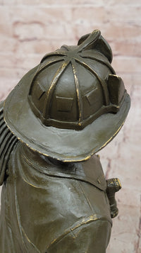 Bronze Firefighter Bust – Heroic Tribute