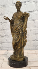 Fortune Fortuna Greek Goddess Hot Cast Original Bronze Sculpture By jean Patoue