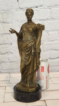 Fortune Fortuna Greek Goddess Hot Cast Original Bronze Sculpture By jean Patoue