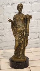 Fortune Fortuna Greek Goddess Hot Cast Original Bronze Sculpture By jean Patoue