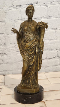 Fortune Fortuna Greek Goddess Hot Cast Original Bronze Sculpture By jean Patoue