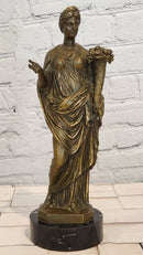 Fortune Fortuna Greek Goddess Hot Cast Original Bronze Sculpture By jean Patoue