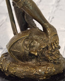 After Donatello David Vanquishing Goliath Signe Milo Genuine Bronze Sculpture Figurine