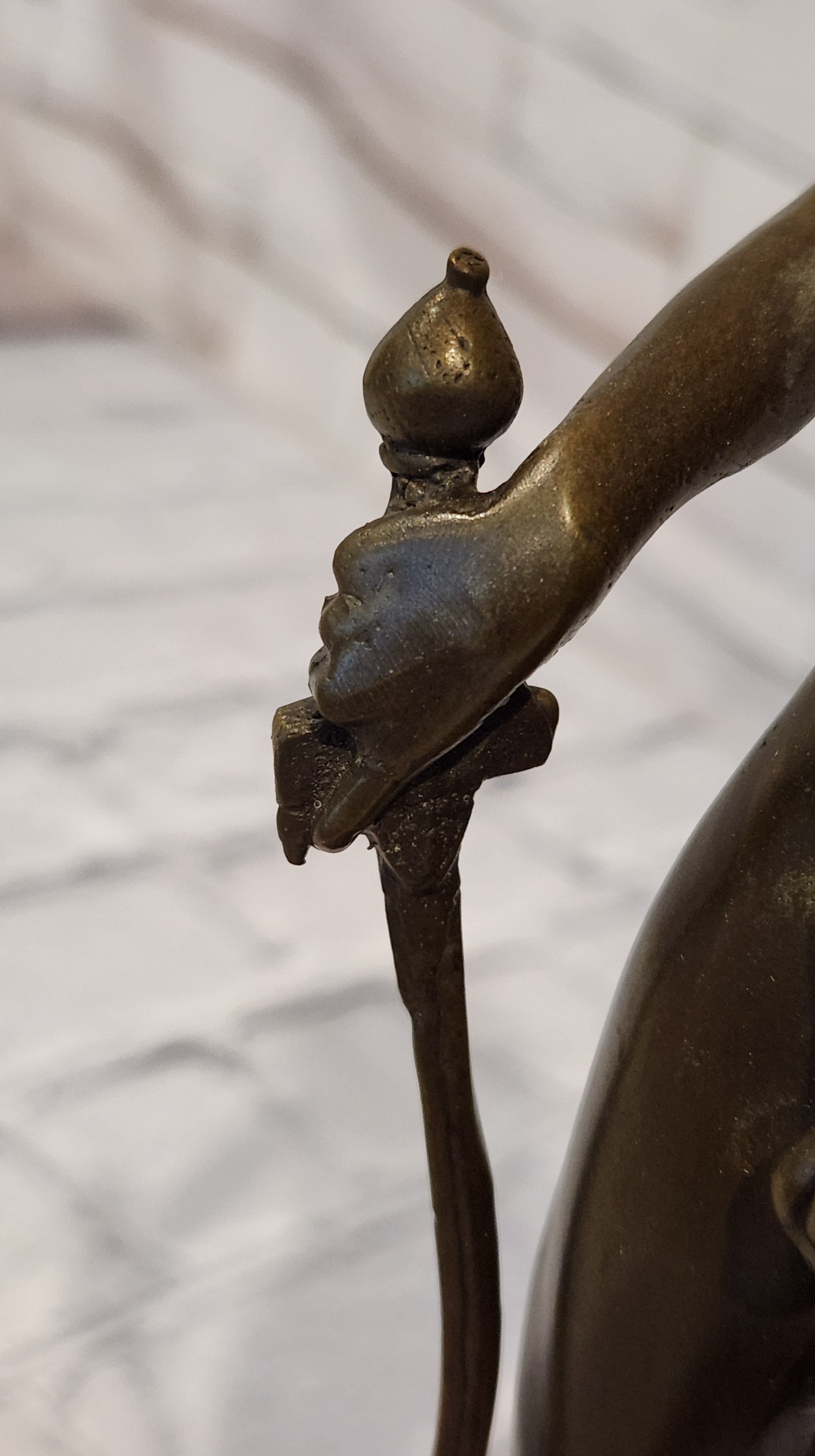 After Donatello David Vanquishing Goliath Signe Milo Genuine Bronze Sculpture Figurine