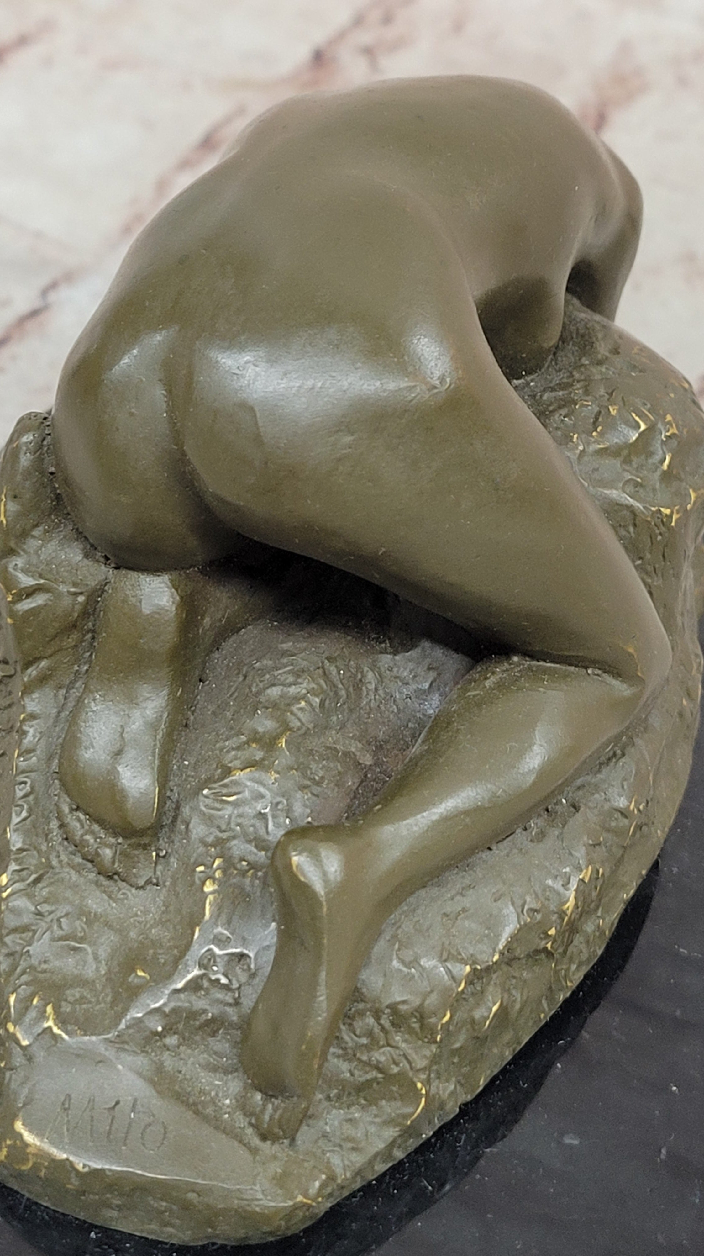 Bronze La Danaide Rodin Classical Nude Sculpture